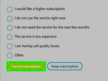 how to cancel subscriptions